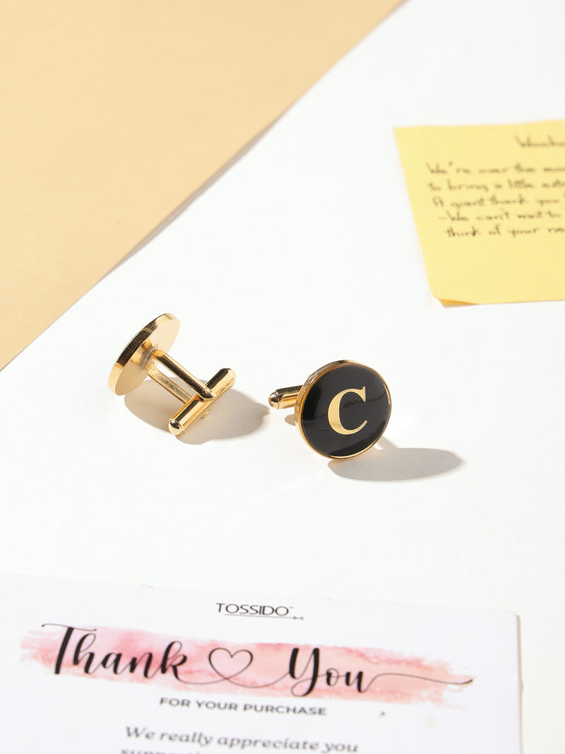 Alphabet C Cufflink