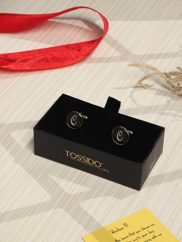 Alphabet C Cufflink