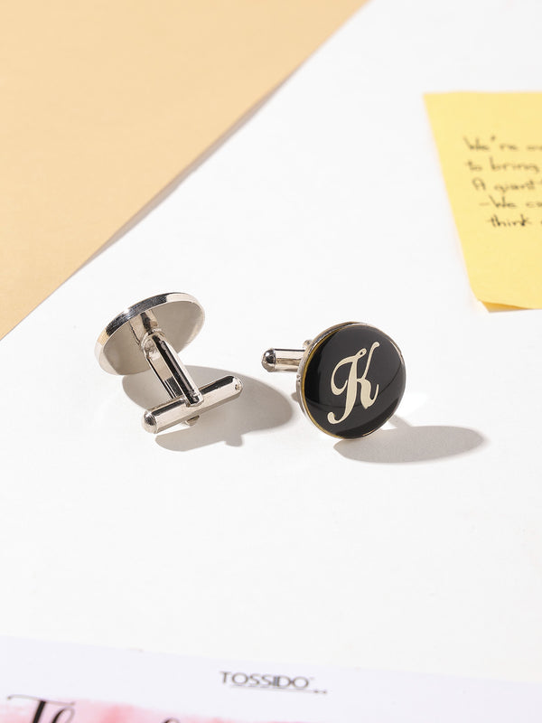 Alphabet K Cufflink