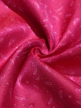 Pink Paisley Bow Tie & Pocket Square Set