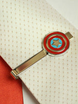 Captain America Shield Cufflinks & Tie clip Set