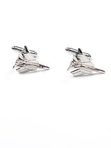 Silver Fighter Jet Cufflinks