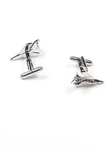 Silver Fighter Jet Cufflinks