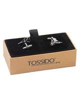 Silver Fighter Jet Cufflinks