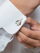 Silver Fighter Jet Cufflinks
