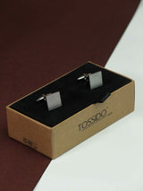 Silver Geometric Cufflinks