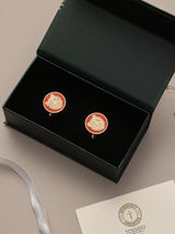 Red Tiger Head Cufflinks - TOSSIDO