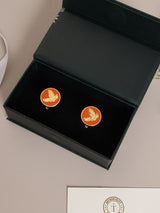 Orange Eagle Cufflinks - TOSSIDO