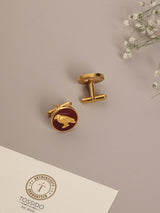 Maroon Falcon Cufflinks - TOSSIDO
