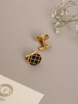 Black Moroccan Trellis Cufflinks - TOSSIDO