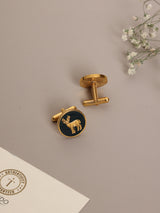 Green Stag Cufflinks - TOSSIDO