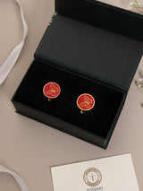 Red Butterfly Cufflinks - TOSSIDO