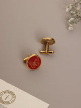 Red Butterfly Cufflinks - TOSSIDO
