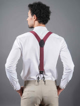 Maroon Suspender
