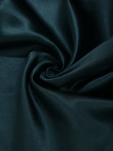 Deep Bottle Green Satin Pocket Square