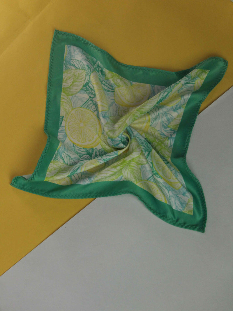 Green & Yellow Novelty Pocket Square