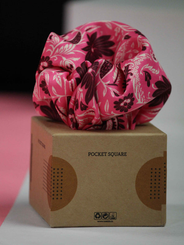 Pink Paisley Pocket Square