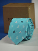 Blue Anchor Slim Necktie