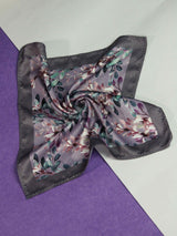 Purple Floral Pocket Square