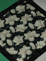 White Floral Pocket Square