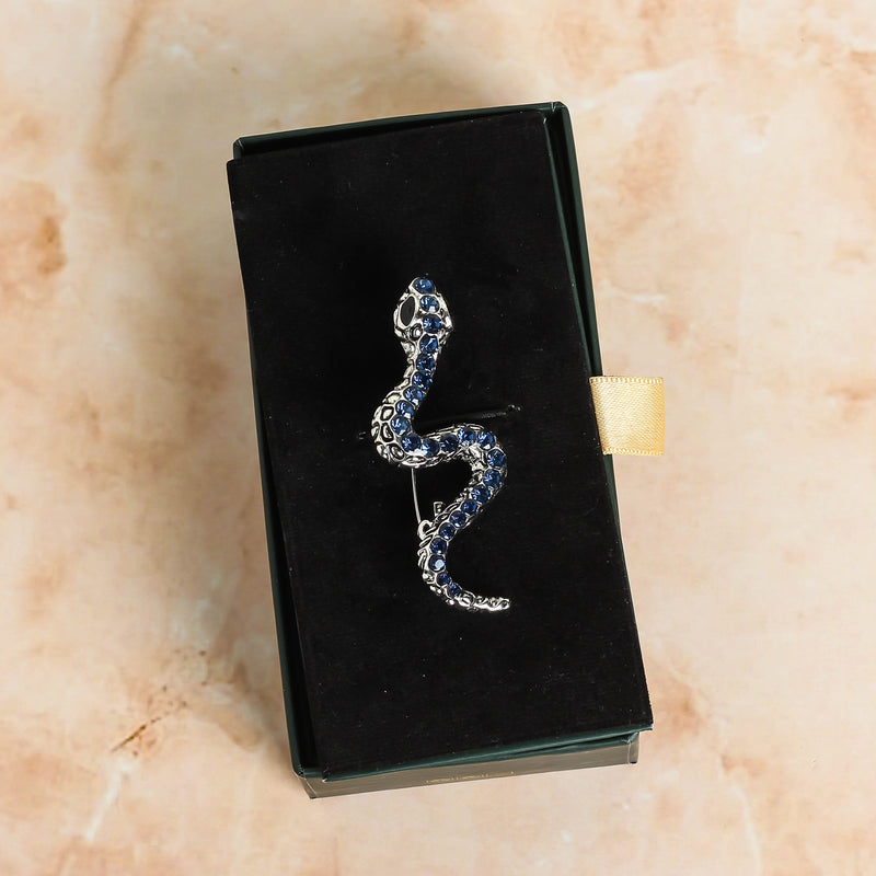 Silver Small Snake Brooch