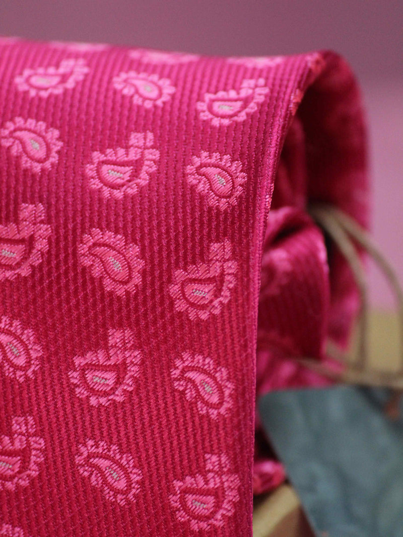 Pink Paisley Necktie