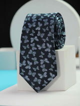 Navy Blue Butterfly Handmade Silk Necktie