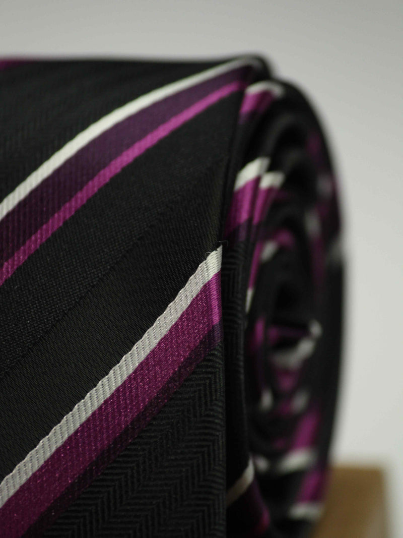 Black Stripes Necktie