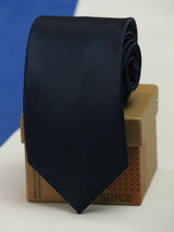 Navy Blue Solid Necktie