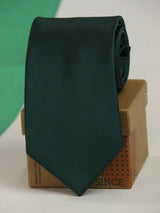 Dark Green Solid Necktie