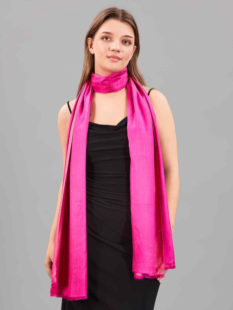 Radiant Pink Kashmiri Stole