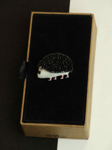 Black Hedgehog Brooch