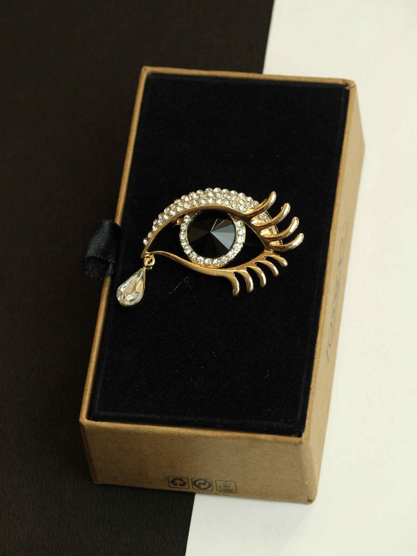 Golden Eye Brooch