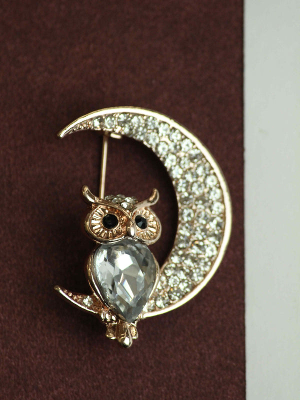 Silver Owl Brooch