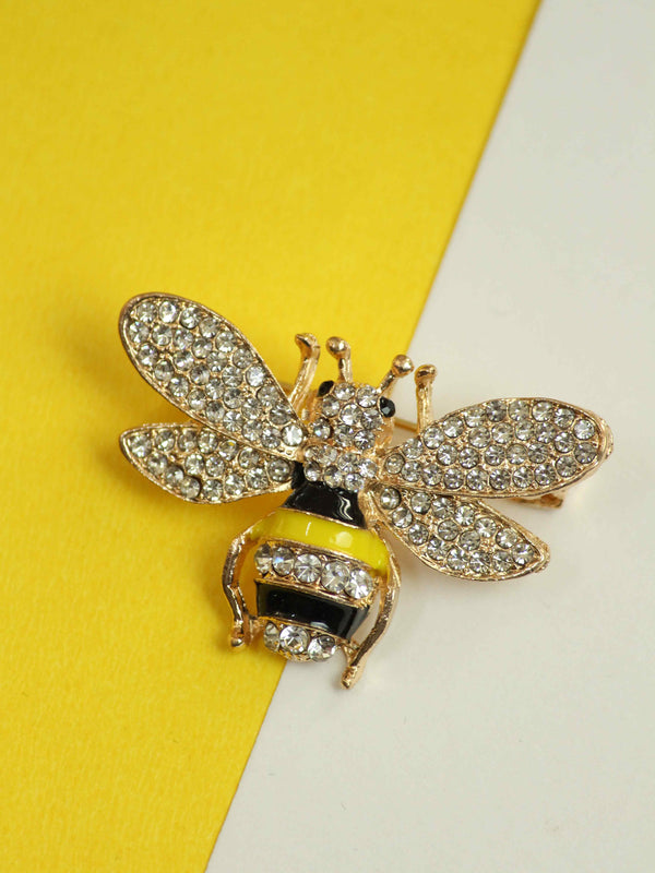 Pearled Honeybee Brooch