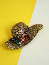 Golden Hat Brooch