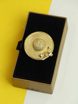 Golden Hat Brooch