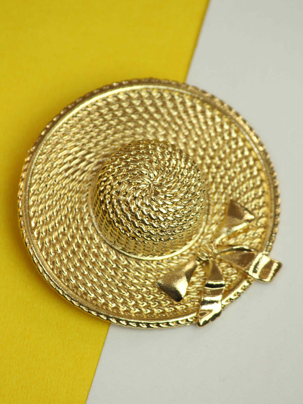 Golden Hat Brooch