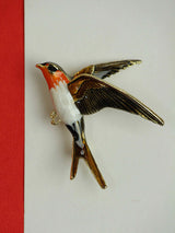 Multicolor Bird Brooch