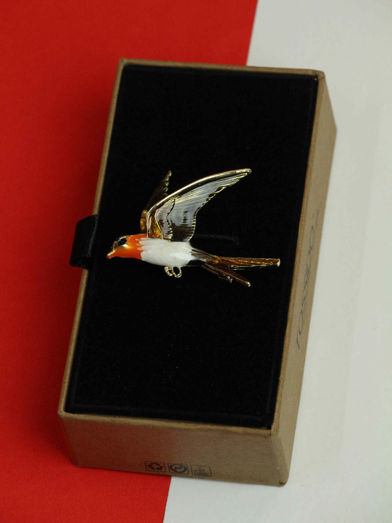 Multicolor Bird Brooch