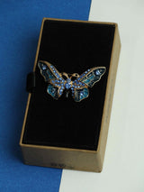 Blue Butterfly Brooch