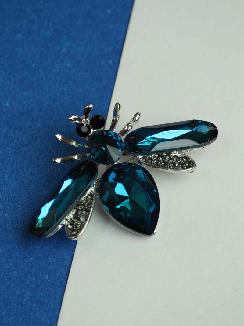 Blue Fly Brooch