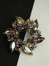 Golden Roses Brooch