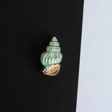 Green Snail Brooch