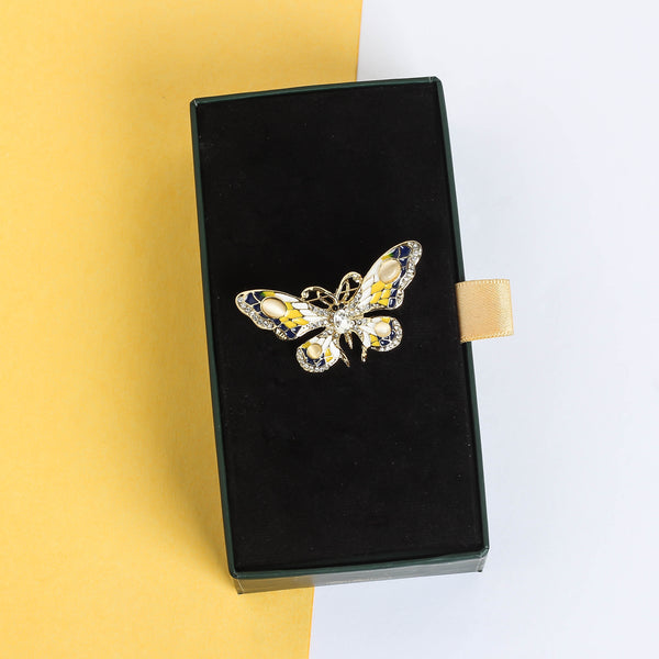 Multicolor Butterfly Brooch