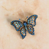 Blue Butterfly Brooch