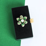 Green Flower Brooch