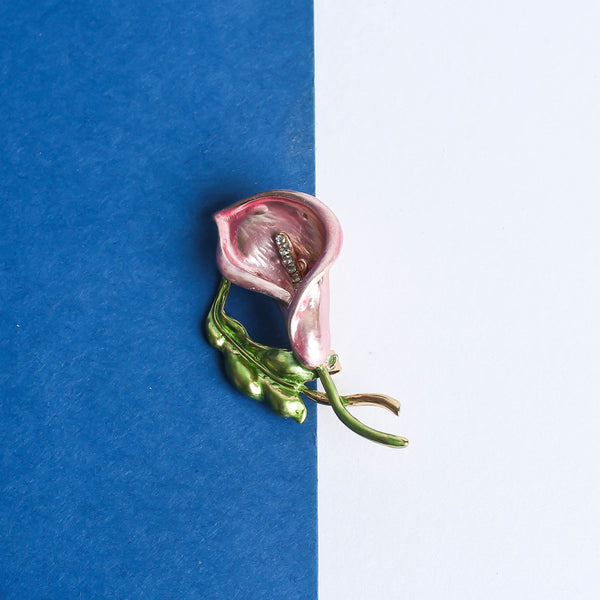 Pink Flower Brooch