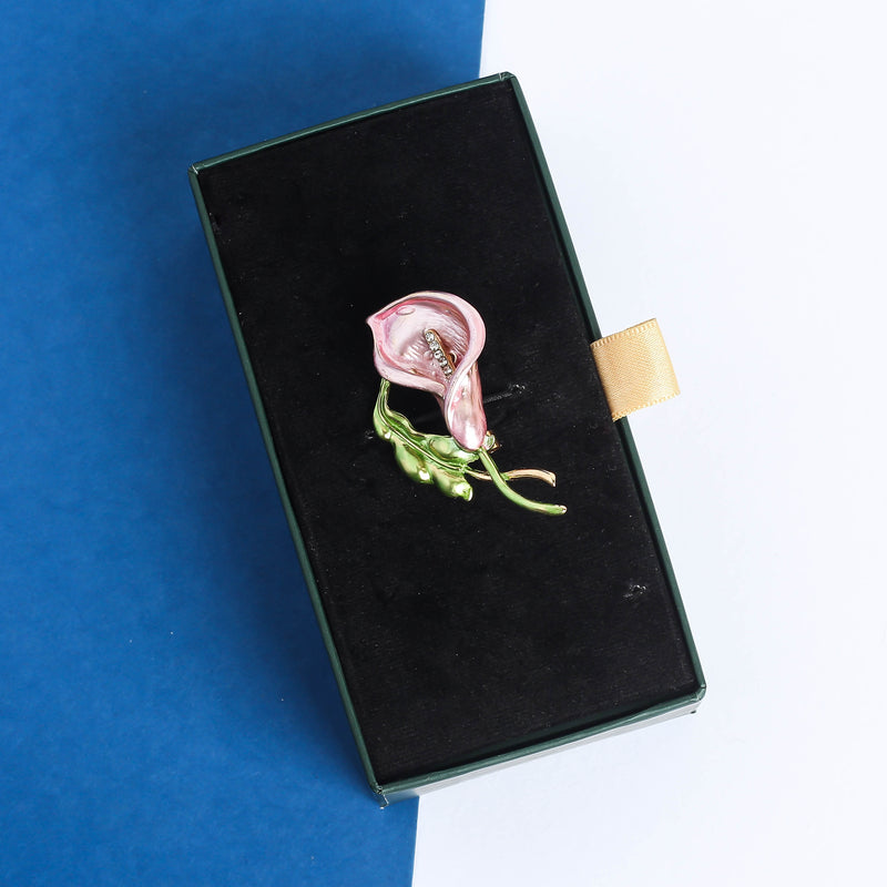 Pink Flower Brooch