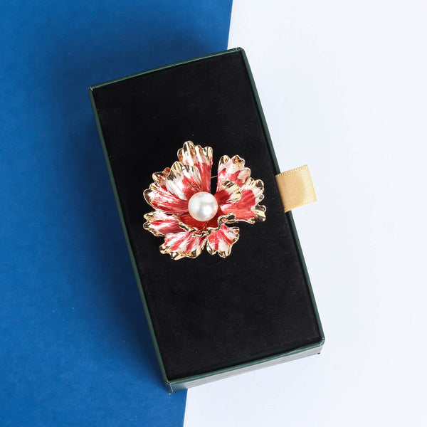 Pink Flower Brooch